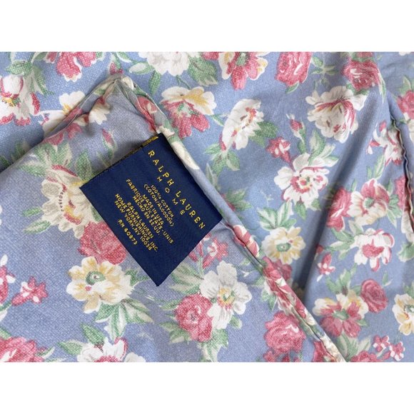 Very Rare Ralph Lauren Hope Discontinued Twin Comforter Blue Floral Bedding HTF - Picture 3 of 8